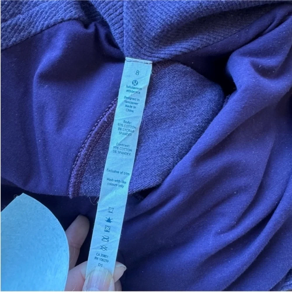 Lululemon Athletica Deep Purple Pea Coat